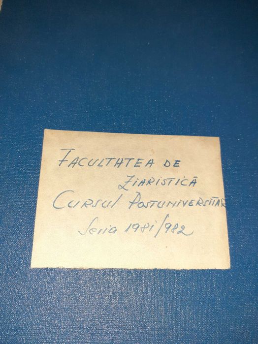 Academia Stefan Gheorghiu cataloage "Ziaristica" 1979/80 și 1981/82