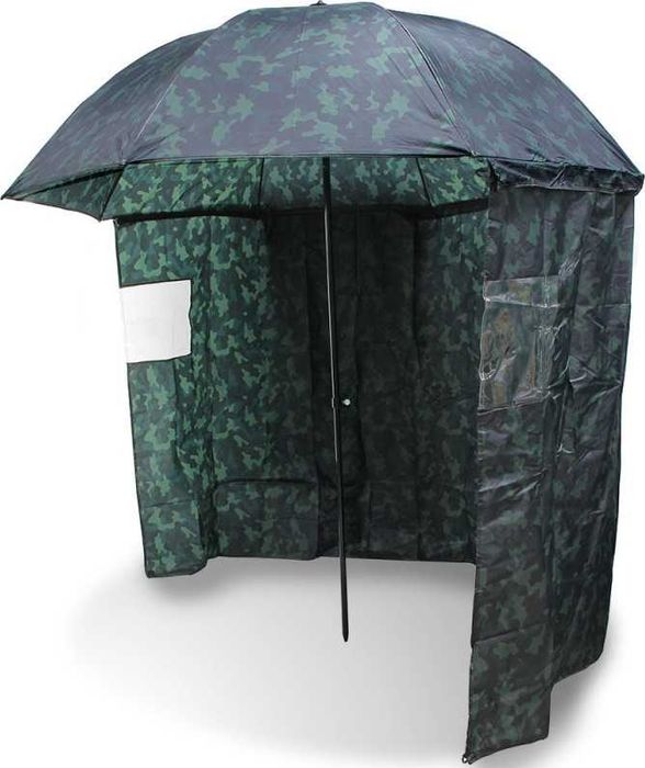 Чадър с тента NGT Umbrella 45 Camo with Sides