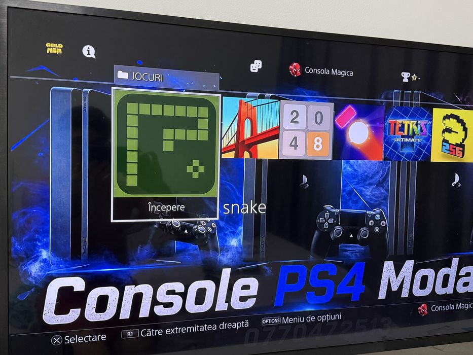 PS4 Slim 1TB ,Modat cu peste 30 de jocuri incluse