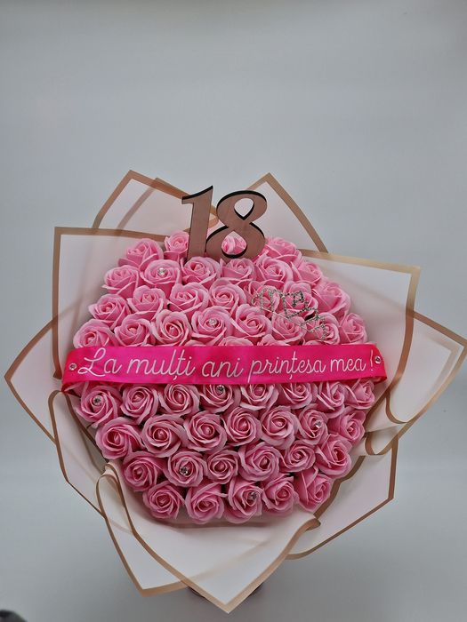 Aranjament flori de sapun idei de cadou buchet