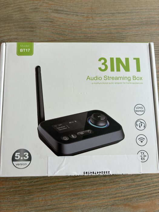 Аудио Bluetooth предавател приемник за телевизор, слушалки и HiFi