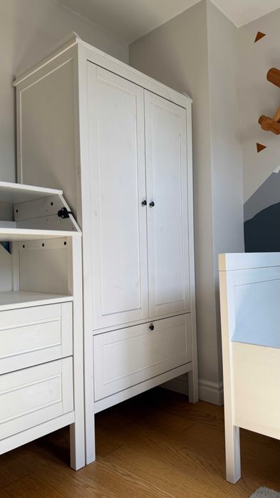 Мебели за детска стая IKEA SUNDVIC, легло, гардероб, шкаф