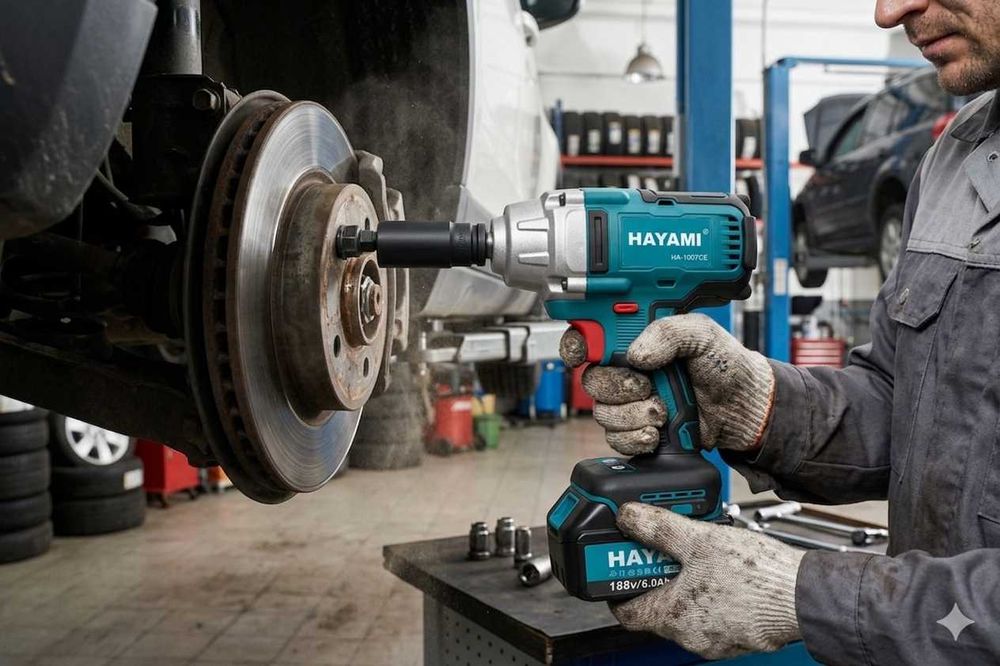 Cheie impact 700Nm HAYAMI 188V 2 acumulatori profesionala