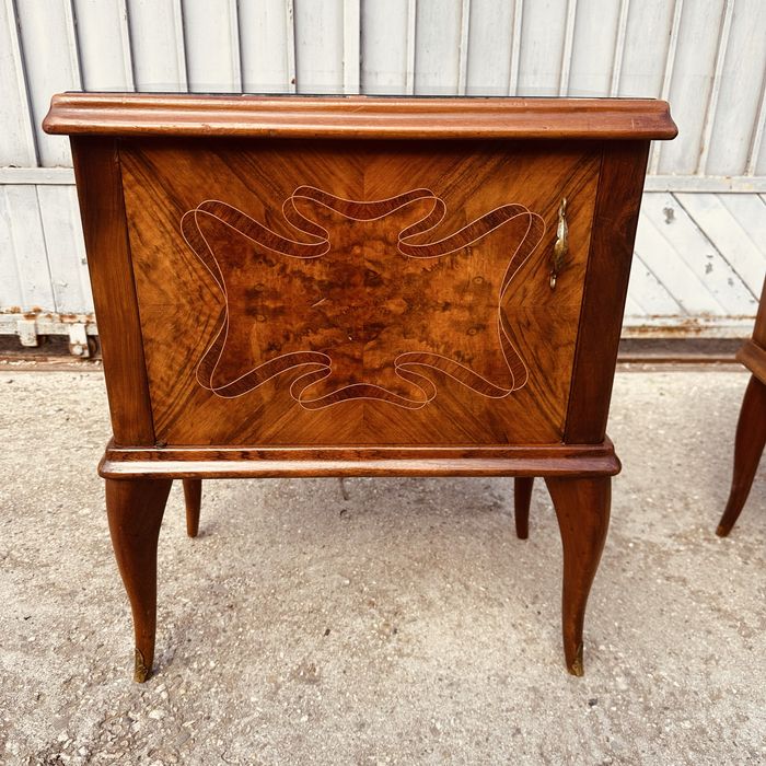 Винтидж италиански нощни шкафчета – комплект - неокласически стил