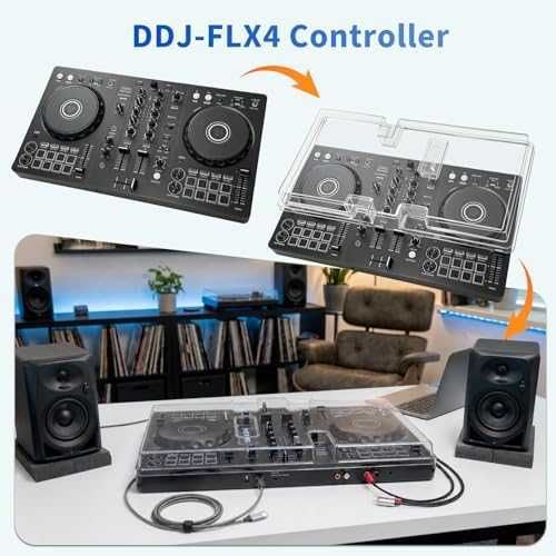 Нов Pioneer DDJ-FLX4 прозрачен защитен капак против прах за DJ контролер