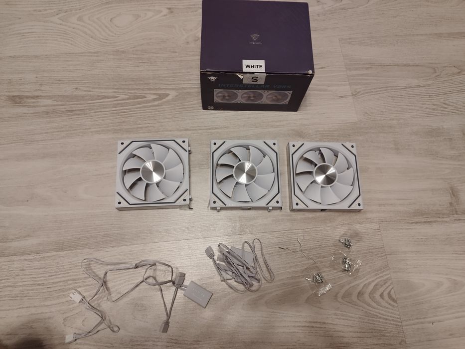 Set 3 ventilatoare PC Jungle Leopard (Tzmrit) Interstellar-V2RS Argb Uni Fan, albe