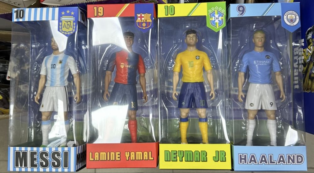 Големи фигурки Lamine Yamal, Lionel Messi, Neymar Jr, Haaland фигурка