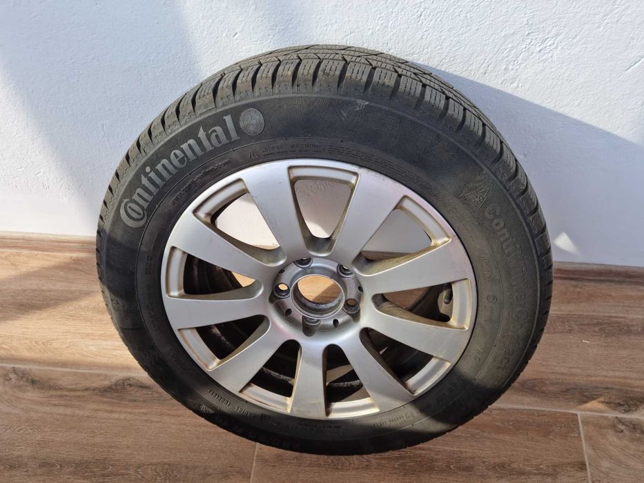 Jante aliaj orig Mercedes R16 cu anvelope iarna Continental 225/55/R16