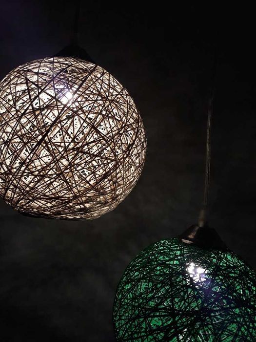 Abajur elegant din bumbac, diametru ~20 cm