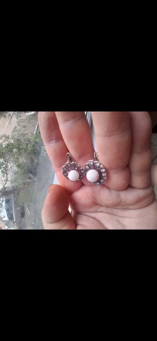 Продам серьги и кольцо серебро