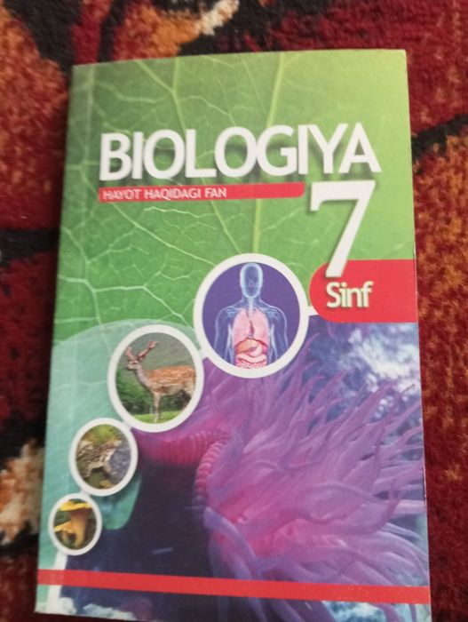 6-7-10- sinf biologiya kitoblari holati yangi