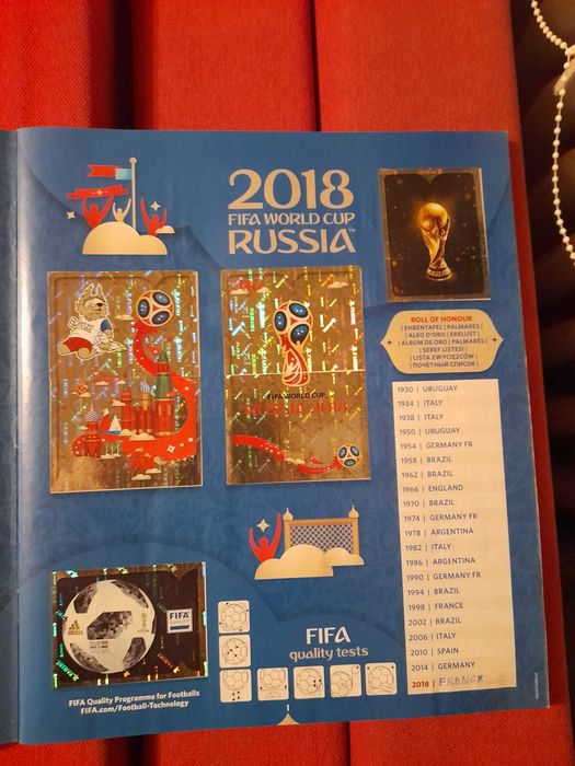 Fifa World Cup 2018 Russia Panini Sticker Album 100% Complet