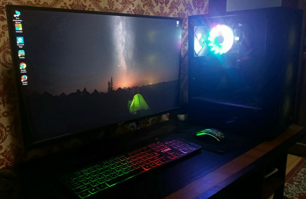 Набор AVTECH для офиса и игр  i5 - 2400 / 8GB / SSD