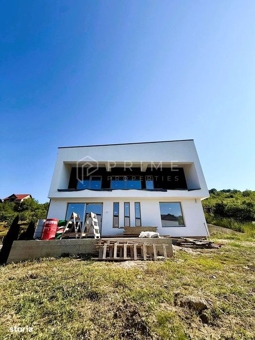 Casă nouă cu arhitectură mediteraneană | Semifinisată | 150 mp utili