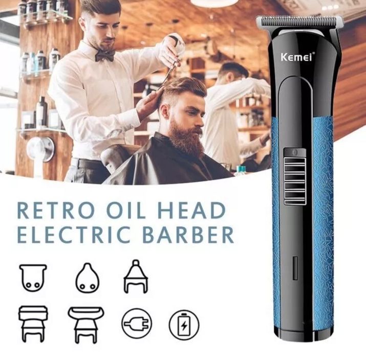 Професионална Машинка за Подстригване Тример за Брада Kemei KM-724