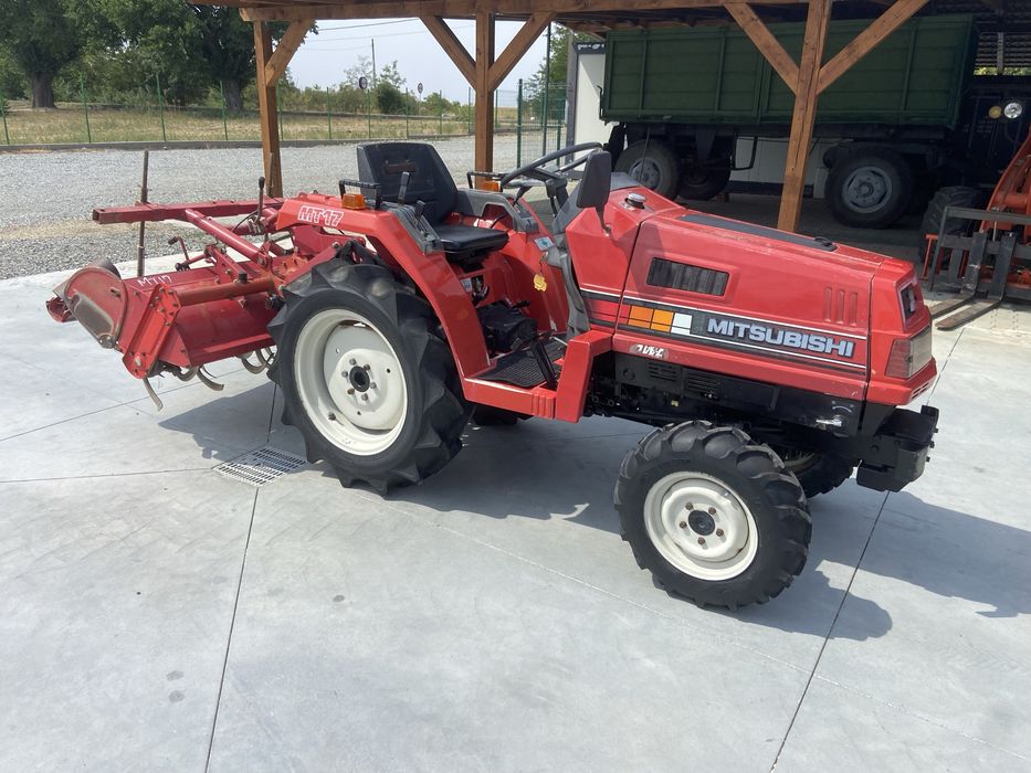 Tractor japonez Mitsubishi MT17, 4x4, 17cp, cu freza de 1,4m