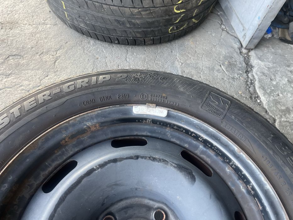 4 бр. метални джанти 15” 4x108 за Ford със зимни гуми