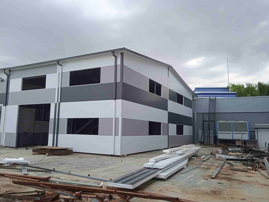 Сендвич панель ишларини киламиз металла конструкция си билан