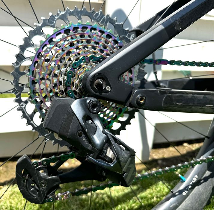 Bicicleta Cube AMS 100 Full carbon 29” Eagle AXS electronic Kashima mar L - MTB XC - cumparata din Romania cu factura