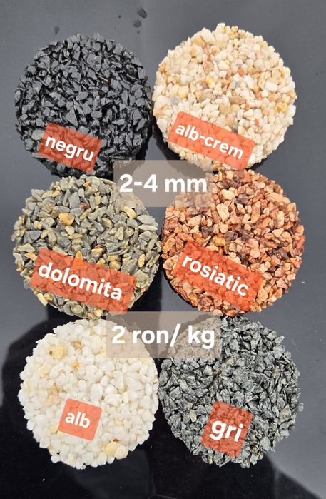 Piatra 2-4 mm covor rasina poliuretanica epoxidica romanesca