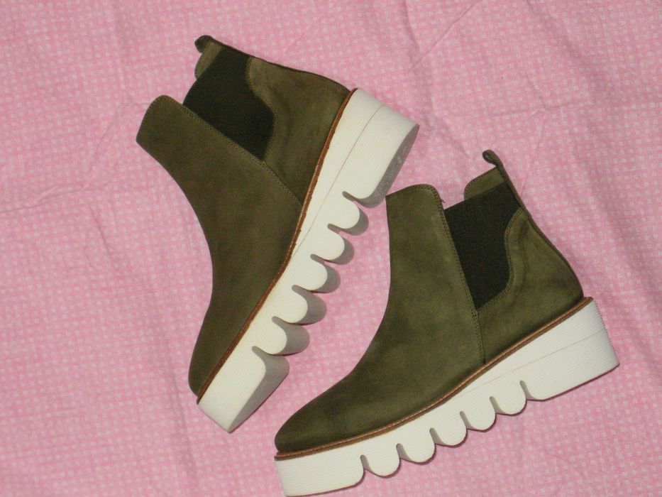 NUDE нови дамски боти естествена кожа 38