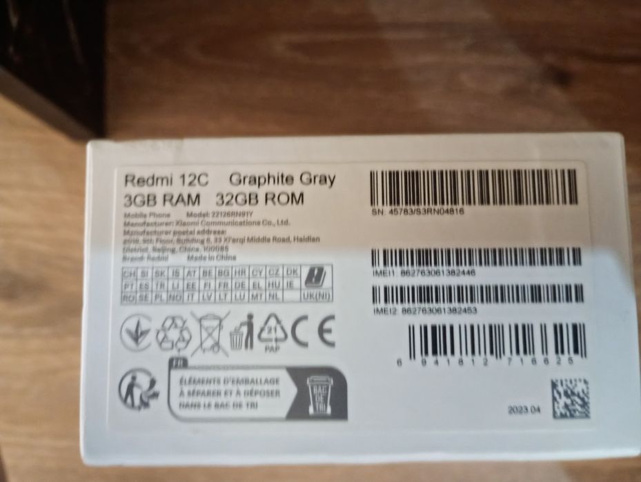 Redmi 12c 3Gb Ram 32Gb Rom