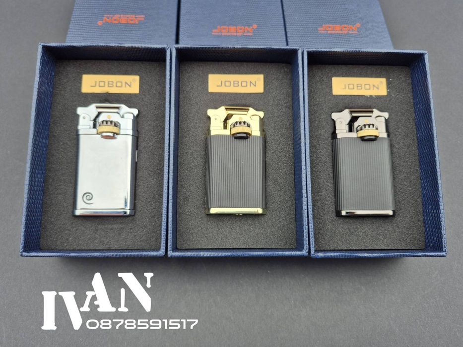 Луксозна запалка Jobon с джет-пламък (Три цвята)