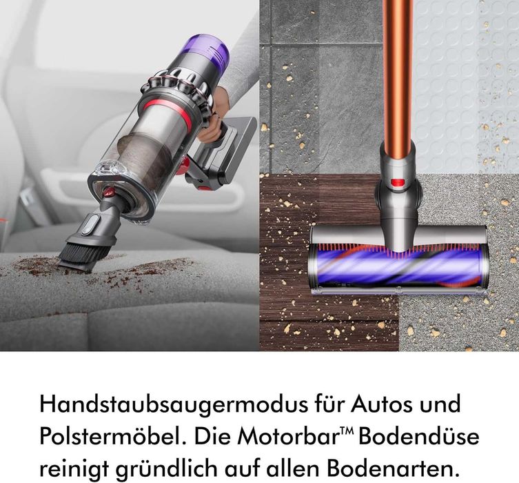 Вертикална прахосмукачка Dyson - V10 Absolute SV27, HEPA, сребриста