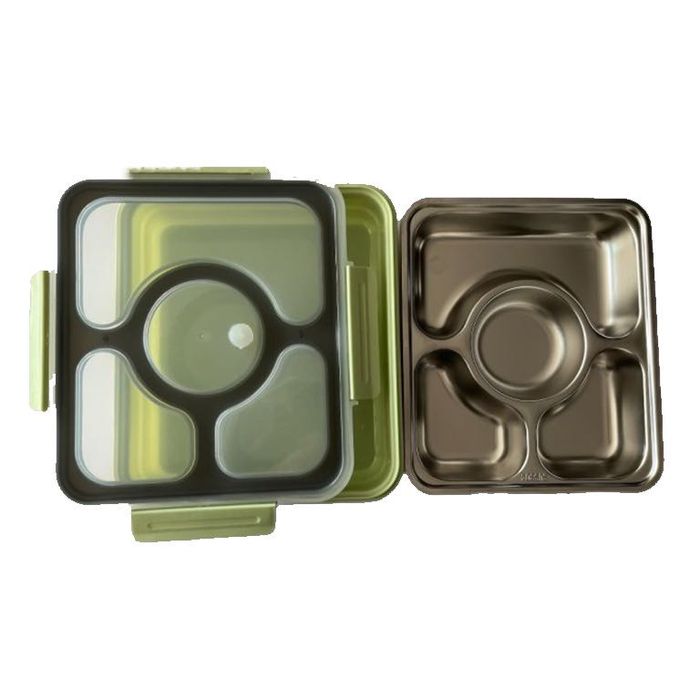 Кутия за храна/обяд с прибори + Готварска книга - ЗИМНА ПРОМОЦИЯ