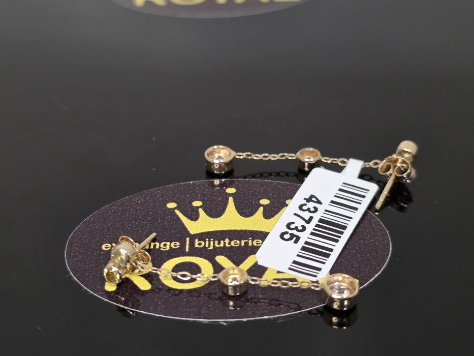 Bijuteria Royal: Cercei aur 14k/1.13 gr