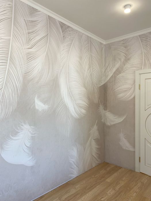 Поклейка обоев от 500-800