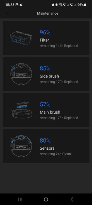 Aspirator robot XIAOMI ROBOROCK 2 S50, Wi-Fi, Sistem Bionic, alb