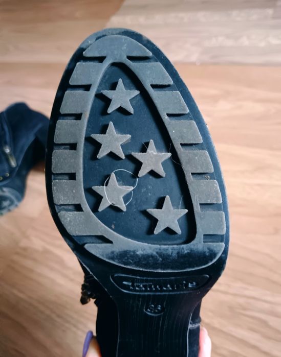 Замшевые Ботильоны