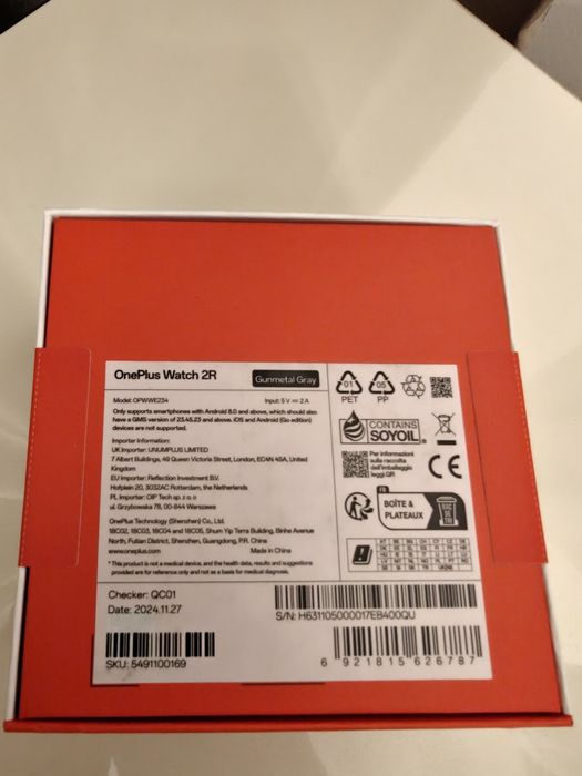 OnePlus watch 2R Gunmetal Gray