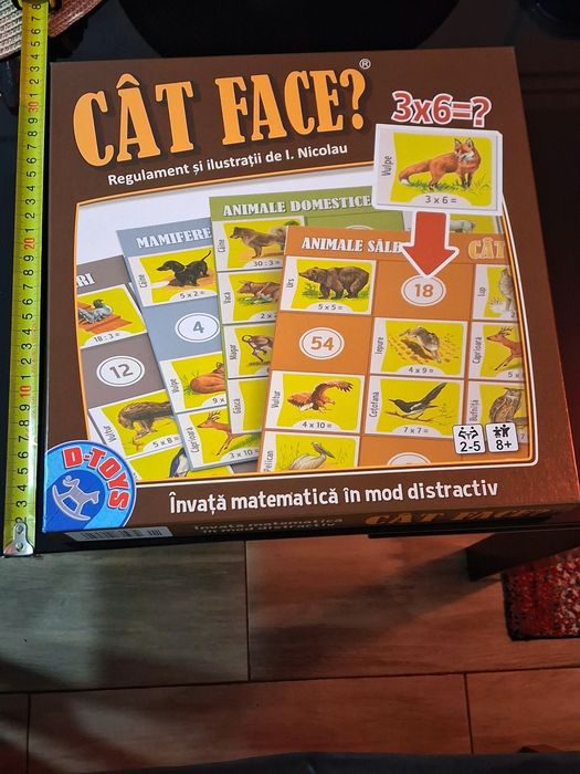 Joc de societate D-Toys matematica interactiva “Cat face?”