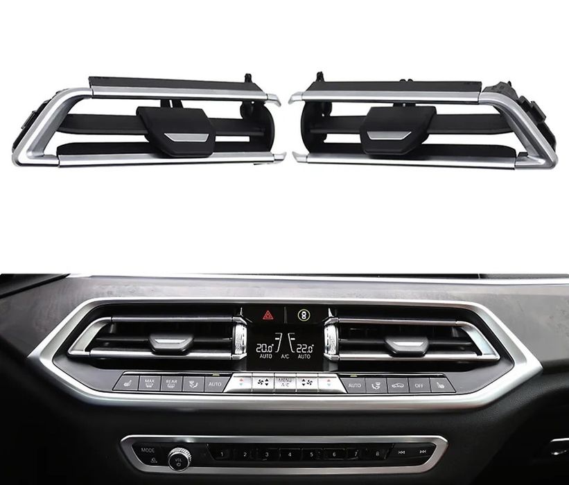 Kit reparatie gura/grila ventilatie centrala chrom Bmw X5 G05 X6 G06