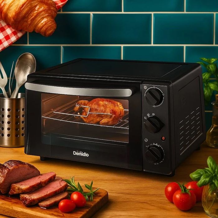 Електрическа фурна Domedia 20L, 1300W, 3 програми, черна