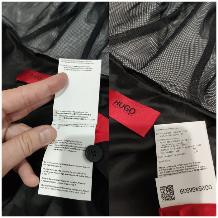 Geaca lungă Hugo Boss impermeabila mărimea 50 (M)