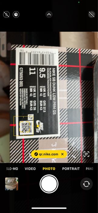 Nike SB dunk travis scott special box