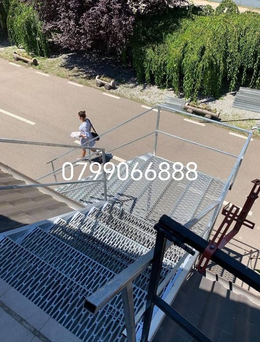 Scări zincate galvanizate