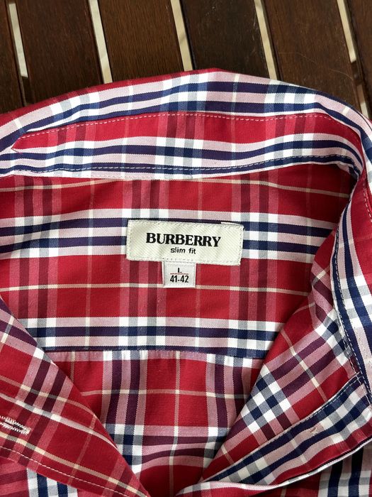 Оригинална мъжка риза Burberry - размер L (41/42см), Отлично състояние