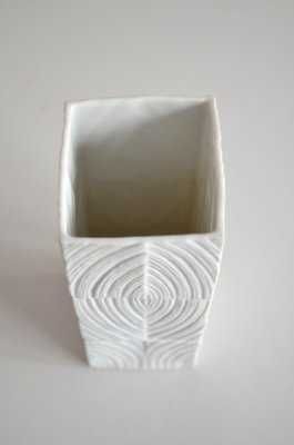 Rosenthal vaza alba semnata Martin Freyer, rara obiect arta colectie