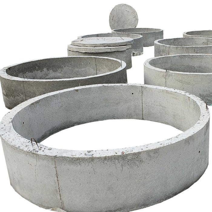 Inele din beton turnate cu armatura 80, 90, 100, 120, 150, 200, 300cm