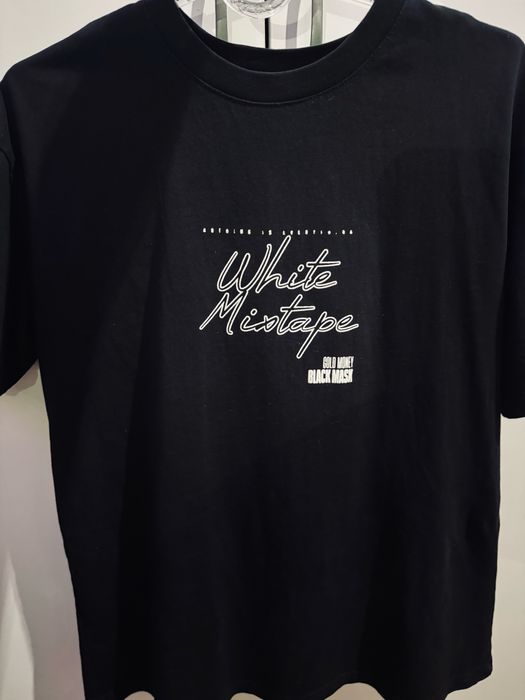 Стрийт тениска "White Mixtape / Black Mask"