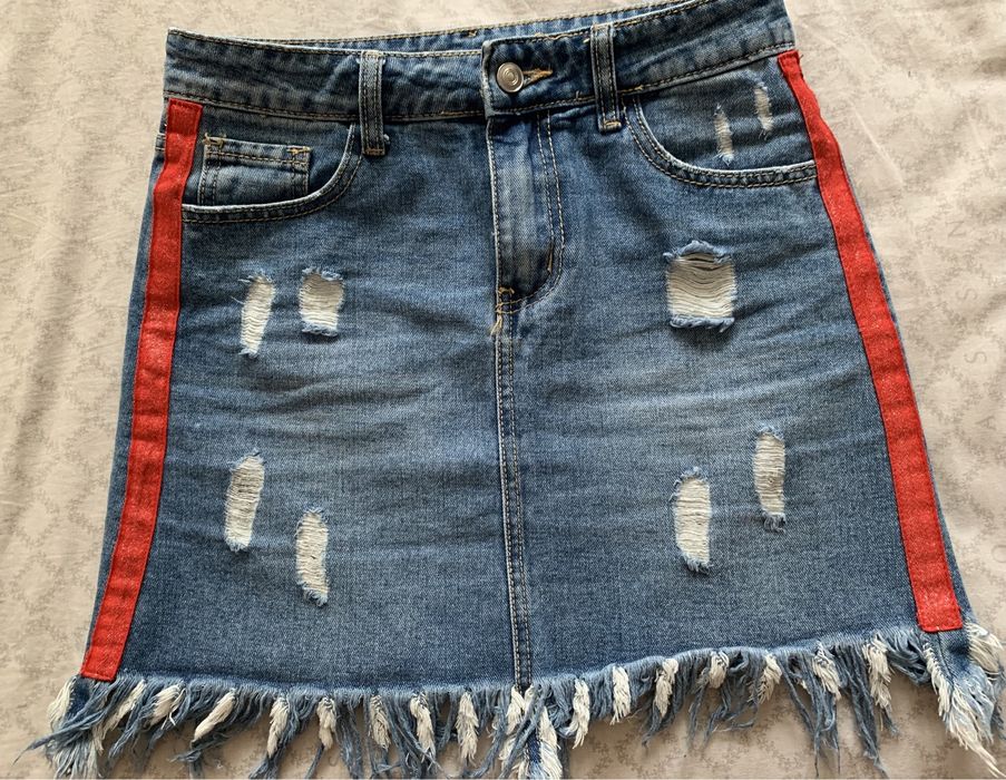 Дънкова къса пола