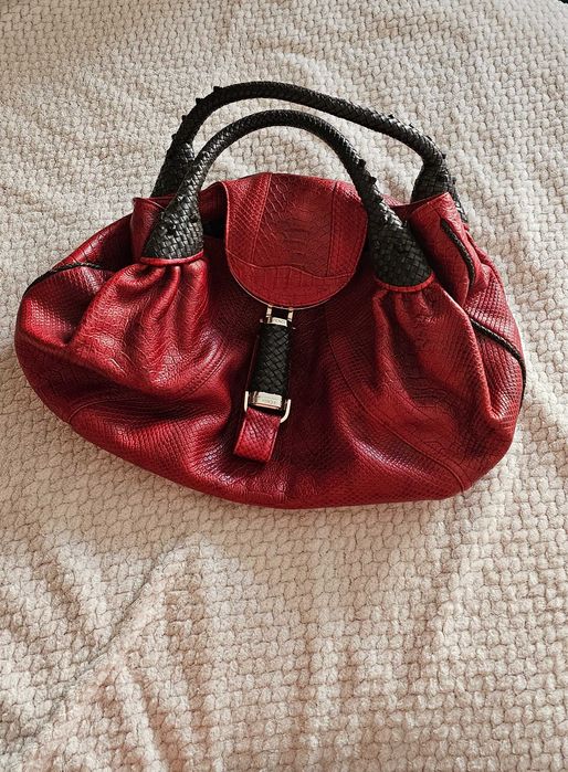 Geanta FENDI Braided Leather Spy