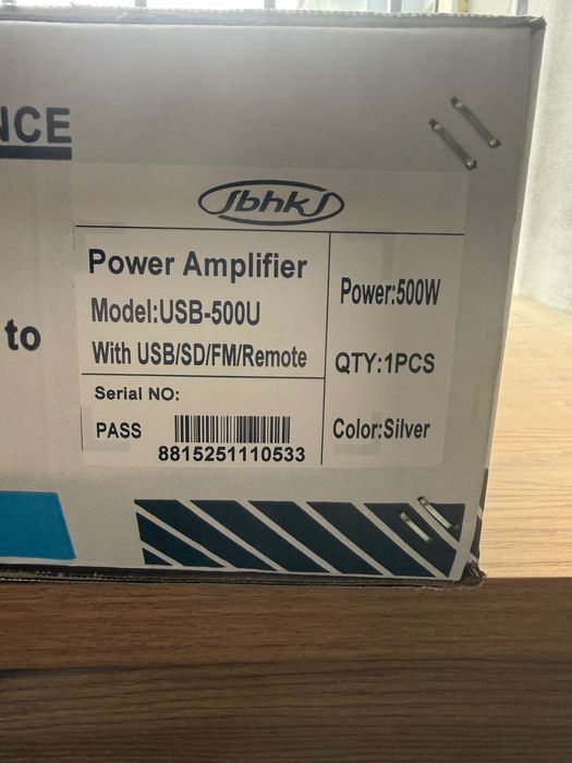 Профессиональный усилитель USB-500U / PA amplifier 500W