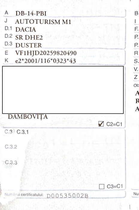 Vând Dacia Duster 2WD echipare Prestige
