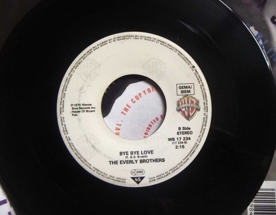 Малка грамофонна плоча - THE EVERLY BROTHERS