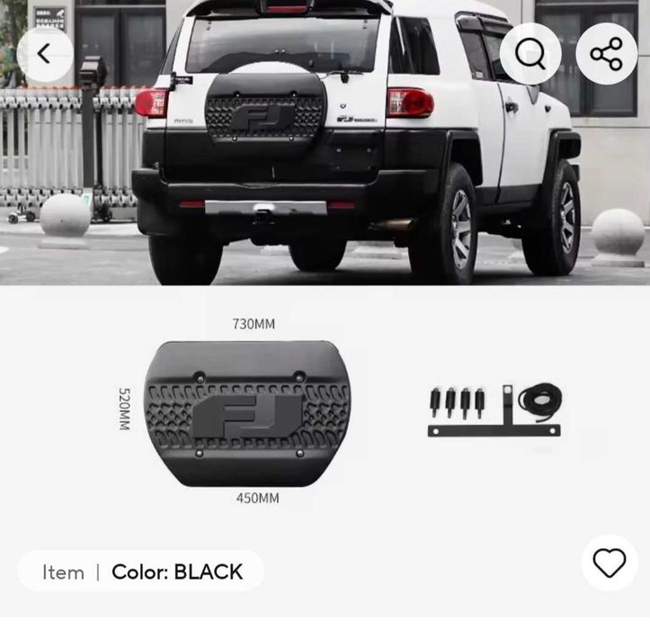 Toyota FJ Cruiser части гуми аксесоари